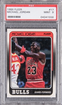 1988-89 Fleer #17 Michael Jordan – PSA MINT 9